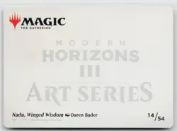 MTG Modern Horizons 3 Art Series Nadu, Winged Wisdom Gold Stamped x1 NM 14/54 - Image 2