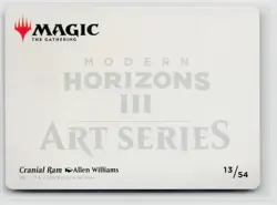 MTG Modern Horizons 3 Art Series Cranial Ram x1 NM 13/54 - Image 2