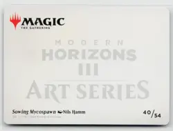MTG Modern Horizons 3 Art Series Sowing Mycospawn Gold Stamped x1 NM 40/54 - Image 2