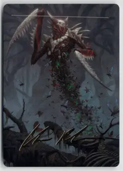 MTG Modern Horizons 3 Art Series Grist, The Plague Swarm Gold Stamped x1 NM 18 - Image 1