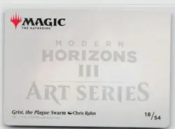 MTG Modern Horizons 3 Art Series Grist, The Plague Swarm Gold Stamped x1 NM 18 - Image 2