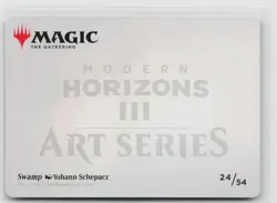 MTG Modern Horizons 3 Art Series Swamp Gold Stamped x1 NM 24/54 - Image 2