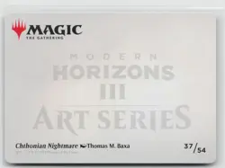 MTG Modern Horizons 3 Art Series Chthonian Nightmare x1 NM 37/54 - Image 2