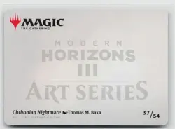 MTG Modern Horizons 3 Art Series Chthonian Nightmare Gold Stamped x1 NM 37/54 - Image 2