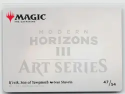 MTG Modern Horizons 3 Art Series K'rrik, Son Of Yawgmoth Gold Stamped x1 NM - Image 2
