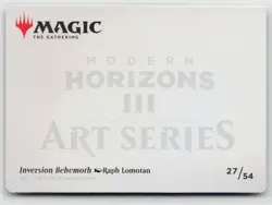 MTG Modern Horizons 3 Art Series Inversion Behemoth x1 NM 27/54 - Image 2