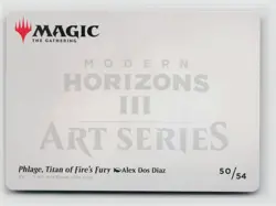 MTG Modern Horizons 3 Art Series Phlage, Titan Of Fire's Fury x1 NM 50/54 - Image 2