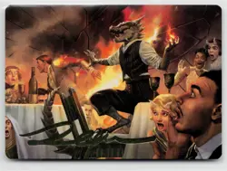 MTG Modern Horizons 3 Art Series Party Thrasher Gold Stamped x1 NM 6/54 - Image 1