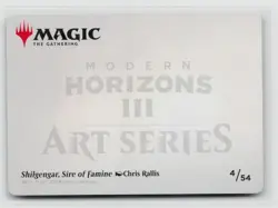 MTG Modern Horizons 3 Art Series Shilgengar, Sire Of Famine x1 NM 4/54 - Image 2