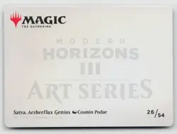 MTG Modern Horizons 3 Art Series Satya, Aetherflux Genius x1 NM 26/54 - Image 2