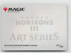 MTG Modern Horizons 3 Art Series Inversion Behemoth Gold Stamped x1 NM 27/54 - Image 2