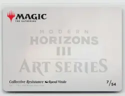 MTG Modern Horizons 3 Art Series Collective Resistance Gold Stamped x1 NM 7/54 - Image 2