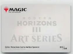 MTG Modern Horizons 3 Art Series Grist, Voracious Larva Gold Stamped x1 NM 53/54 - Image 2
