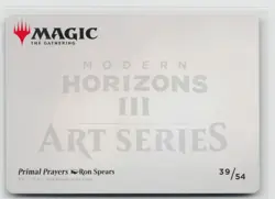 MTG Modern Horizons 3 Art Series Primal Prayers x1 NM 39/54 - Image 2
