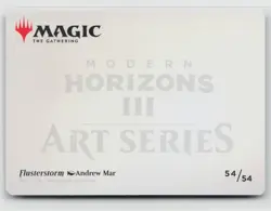 MTG Modern Horizons 3 Art Series Flusterstorm x1 NM 54/54 - Image 2