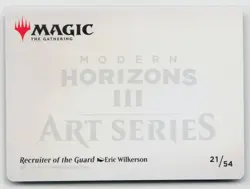 MTG Modern Horizons 3 Art Series Recruiter Of The Guard x1 NM 21/54 - Image 2
