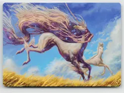 MTG Modern Horizons 3 Art Series Nyxborn Unicorn x1 NM 1/54 - Image 1