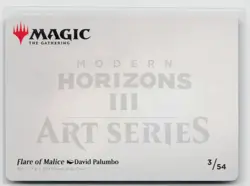 MTG Modern Horizons 3 Art Series Flare Of Malice x1 NM 3/54 - Image 2
