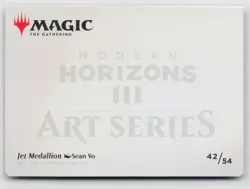 MTG Modern Horizons 3 Art Series Jet Medallion x1 NM 42/54 - Image 2