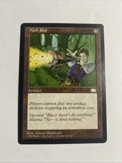 1 x Null Rod - Weatherlight - Moderate Play - MTG - Image 1