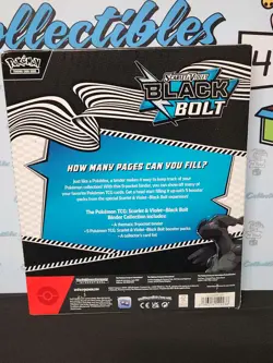 Pokemon Scarlet & Violet Black Bolt Binder Collection Set 5 Packs - Image 5