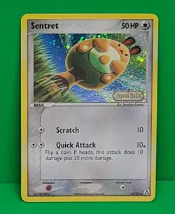 Pokemon TCG 2006 EX Legend Maker Reverse Holo Stamped Sentret 62/92 Near Mint - Image 2