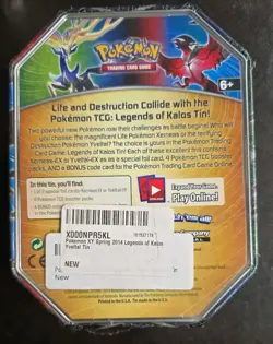 Pokemon 2014 Xerneas Legends of Kalos Collectors Tin - Factory Sealed - Image 3
