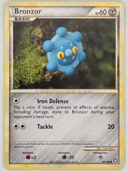 Bronzor 58/102 Pokemon - HGSS Triumphant MP - Image 1