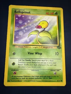 1999 Pokemon Jungle Bellsprout 49/64 Common Unlimited - Image 1