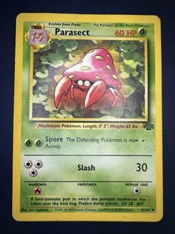 1999 Pokemon Jungle Parasect 41/64 Common Unlimited - Image 1