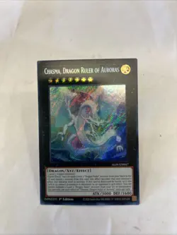 Yugioh Chasma Dragon Ruler of Auroras ALIN-EN047 Secret Rare 1st Ed M/NM - EN - Image 1