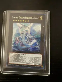 Yugioh Chasma Dragon Ruler of Auroras ALIN-EN047 Secret Rare 1st Ed M/NM - EN - Image 1