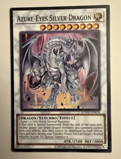 Yugioh! Azure-Eyes Silver Dragon SDWD-EN039 Common Near Mint Unlimited - Image 1