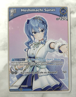 Hoshimachi Suisei Hololive Card Game Vol.1 ENGLISH Waifu Anime Trading Card - Image 1