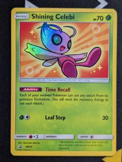 Shining Celebi SM79 NM SM Black Star Promos English Pokemon Card TCG - Image 1