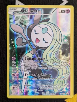 Meloetta XY120 NM Full Art Black Star Promo Pokemon Card - Image 1