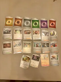 Pokemon 57 Card Lot Trainers Holo Energy Prismatic Evolution Destined Rivals 151 - Image 1