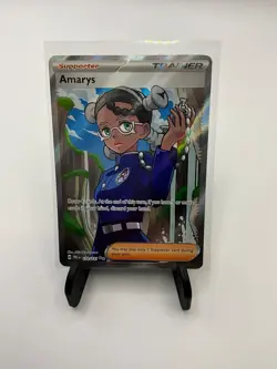 Pokemon TCG Prismatic Evolutions Amarys 132/131 Ultra Rare Full Art Trainer Card - Image 4