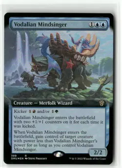 Vodalian Mindsinger Extended Art FOIL - Dominaria United MTG NM - Image 1
