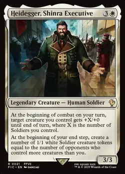 MTG Commander FIN R Heidegger, Shinra Executive #0021 - Image 1