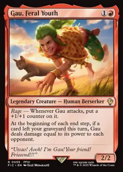 MTG Commander FIN R Gau, Feral Youth #0055 - Image 1