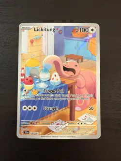 Pokemon Lickitung Illustration Rare Temporal Forces 180/162 NM - Image 1