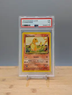 1999 Pokemon Base Set Unlimited - Charmander #46 - PSA 7 - Image 1