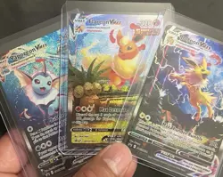 Pokemon Vaporeon Flareon Jolteon VMAX Alternative Art Promo Card Set - Image 1