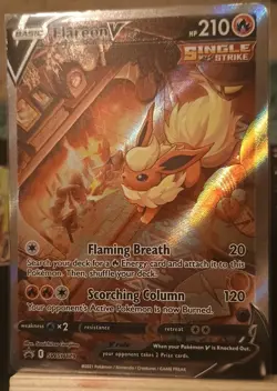 Flareon V - SWSH179 - Pokemon Sword & Shield Promo Alternate Art Card NM - Image 2