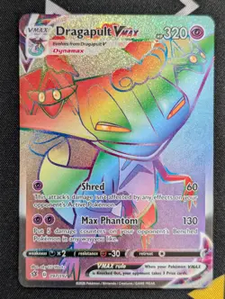 Dragapult VMAX 197/192 Rebel Clash Pokemon Card Cosmos Rainbow Secret Rare - Nm - Image 1