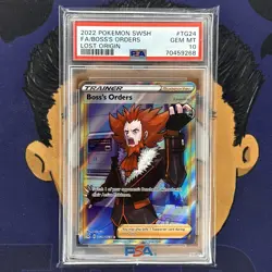 💎PSA 10 GEM 2022 Pokemon Lost Origin BOSS’S ORDERS TG24 Ultra Rare Full Art - Image 2