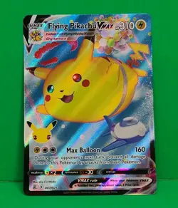 Pokemon Celebrations Full Art Flying Pikachu VMAX 007/025 Ultra Rare Near Mint - Image 2