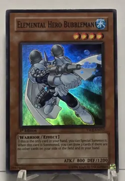 Elemental Hero Bubbleman YSDJ-EN017 Super Rare 1st Edition Yugioh TCG - Image 1