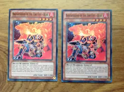 YuGiOh 2 x Super Rare - Brotherhood Of The Fire Fist - Bear CT10-EN008. Free P&P - Image 3